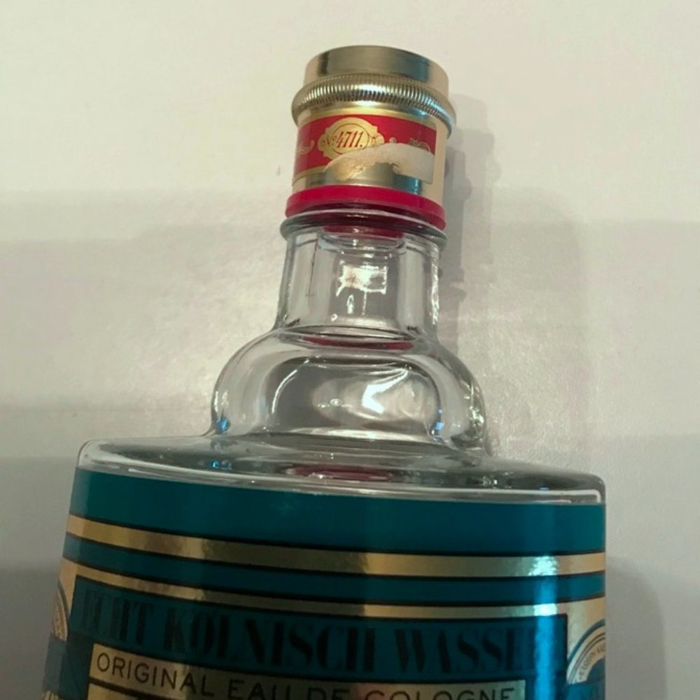 Preowned MEN'S "4711" EDC EAU DE COLOGNE BOTTLE 10" 27.1fl oz 1/4 FULL - GERMANY - Picture 6 of 9